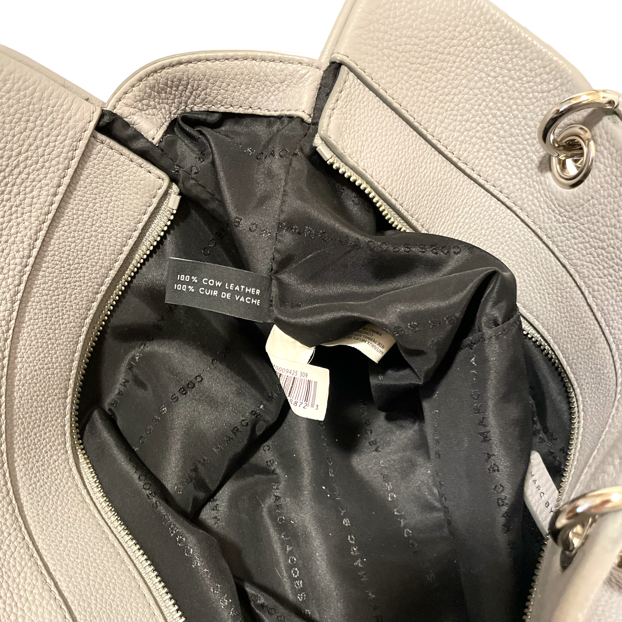 Marc By Marc Jacobs Too Hot To Handle Heather Grey Leather Tote