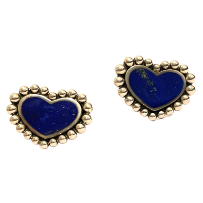 Lagos Lapis Lazuli Maya Heart Stud Earrings - main product photo