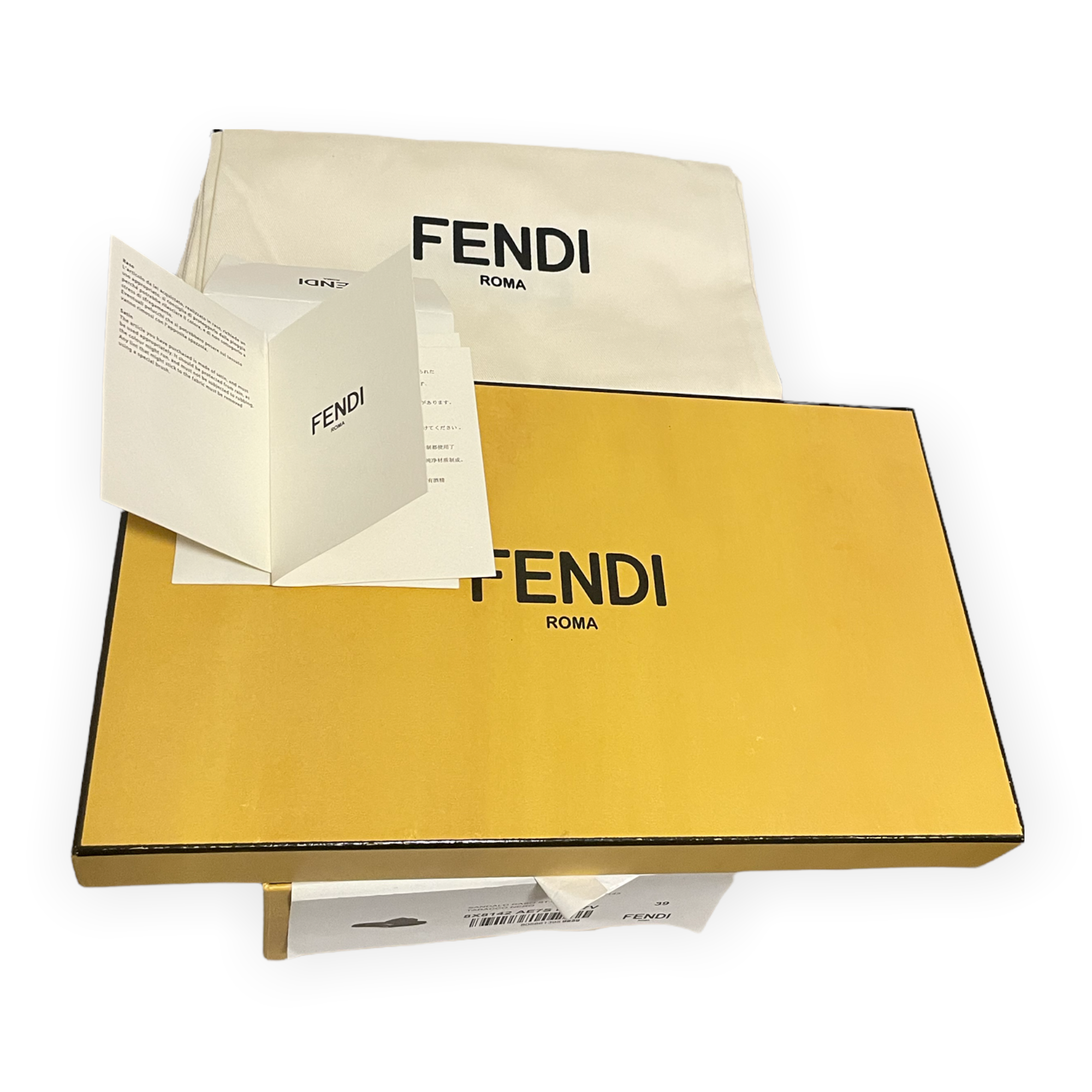 Fendi Feel Brown Zucca Print Satin Slides |Size: 39|