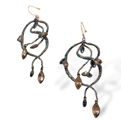 Alexis Bittar Crystal Encrusted Statement Earrings - photo 3 of 5