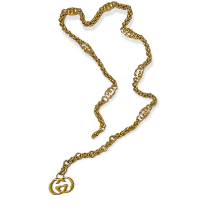 Vintage Gucci Rare Gold-Tone Metal Chainlink Belt - photo 9 of 15