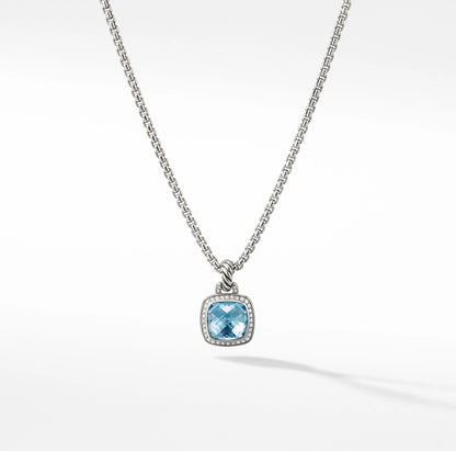 David Yurman Albion Pendant in Sterling Silver with Blue Topaz & Pavé Diamonds - photo 10 of 12