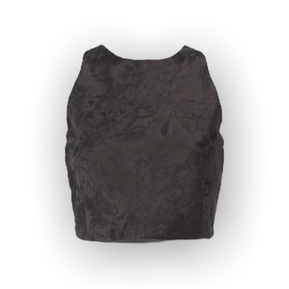 Alice + Olivia Crew Neck Sleeveless Crop Top - main product photo