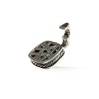 David Yurman Albion Pendant in Sterling Silver with Blue Topaz & Pavé Diamonds - photo 2 of 12