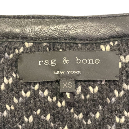 rag & bone Wool with Lamb Leather Trim Jacket - photo 3 of 8