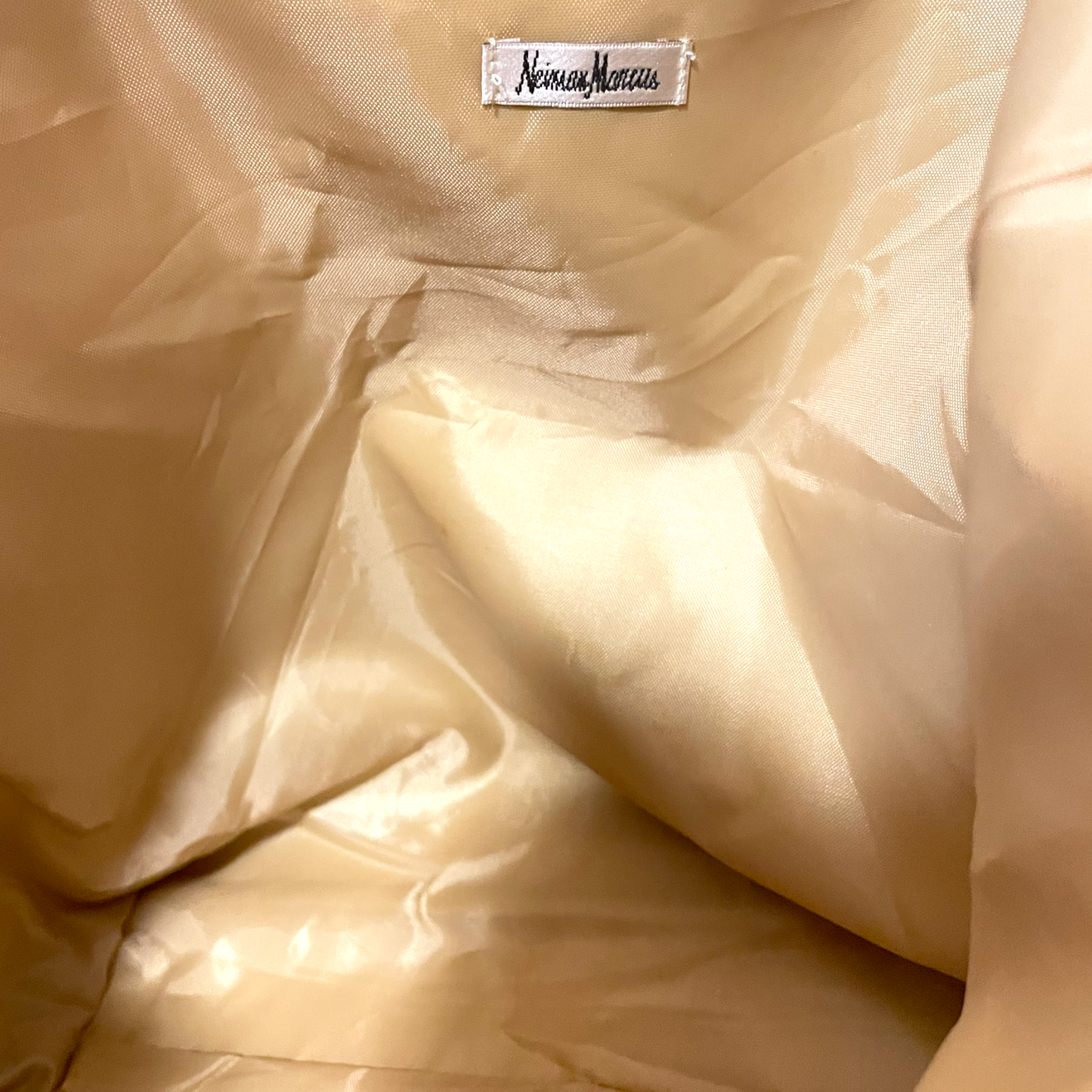 NEIMAN MARCUS Gold Python Embossed Tote