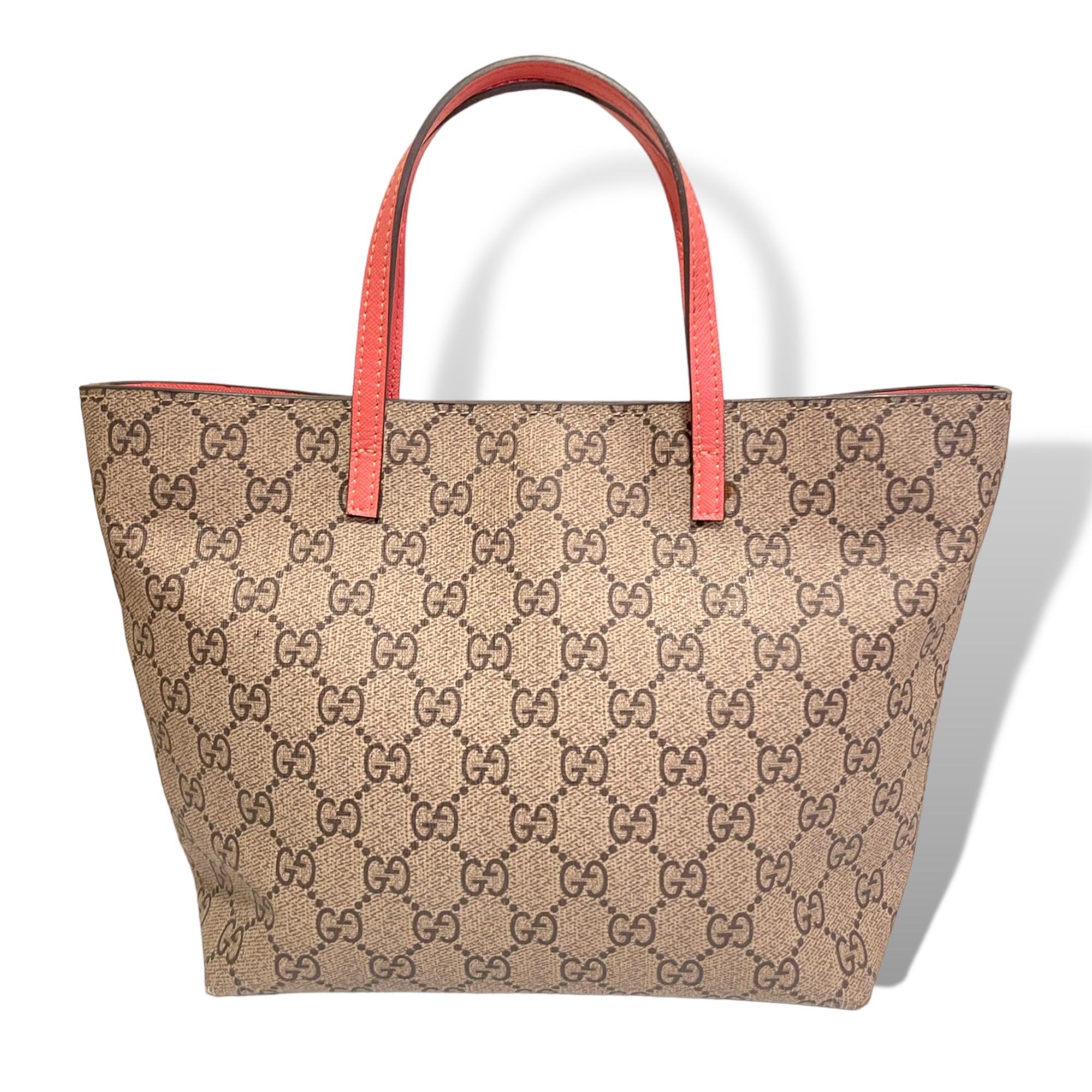 GUCCI Children's top-handle Cat GG Motif Monogram tote bag