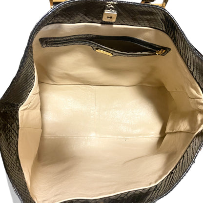 Fendi Vintage Exotic Twins Tote in Black Genuine Python - photo 4 of 17