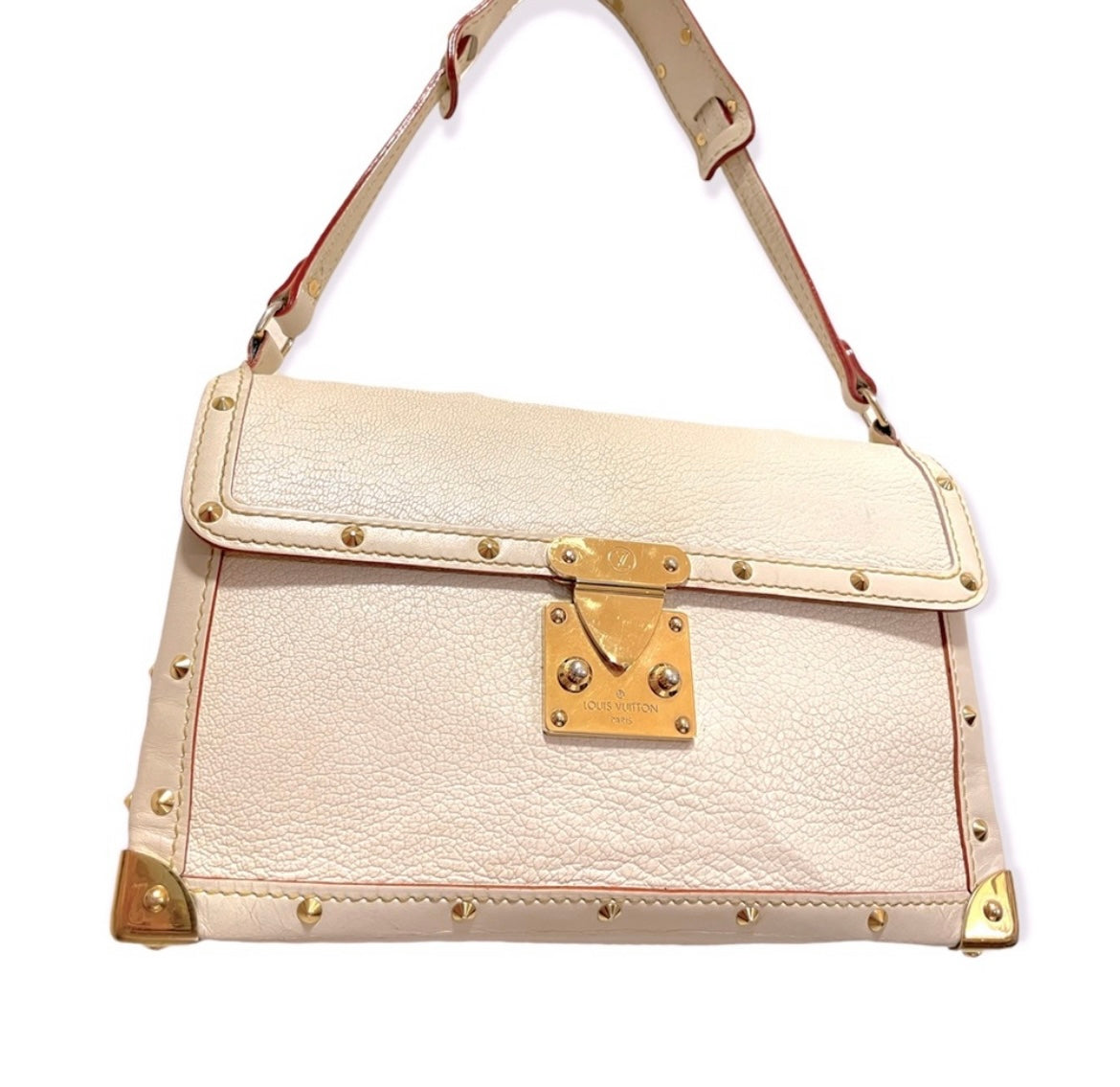 LOUIS VUITTON Suhali L Aimable White Bag