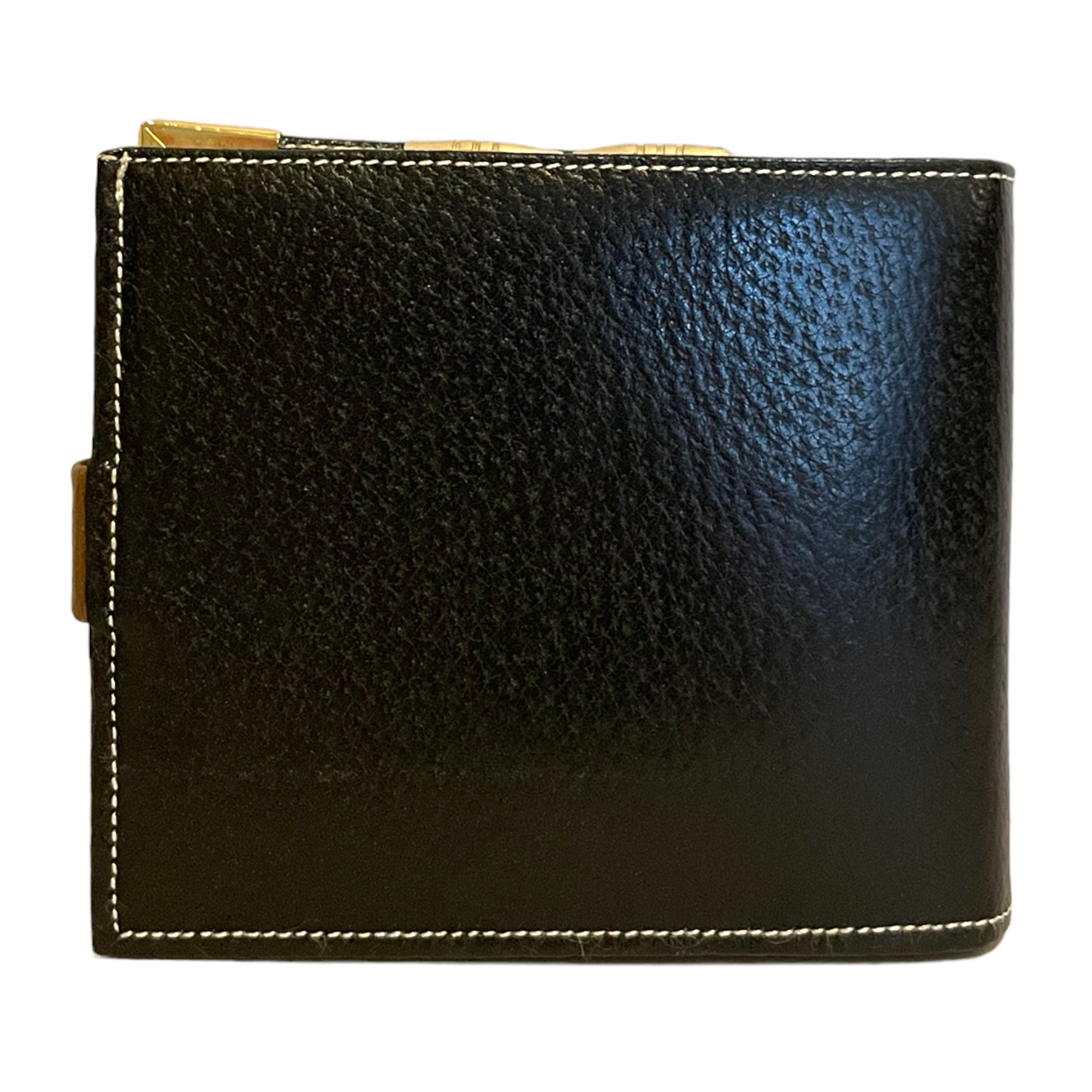 GUCCI RARE & UNIQUE Vintage GUCCI Bi-Fold Two-Tone Leather Wallet