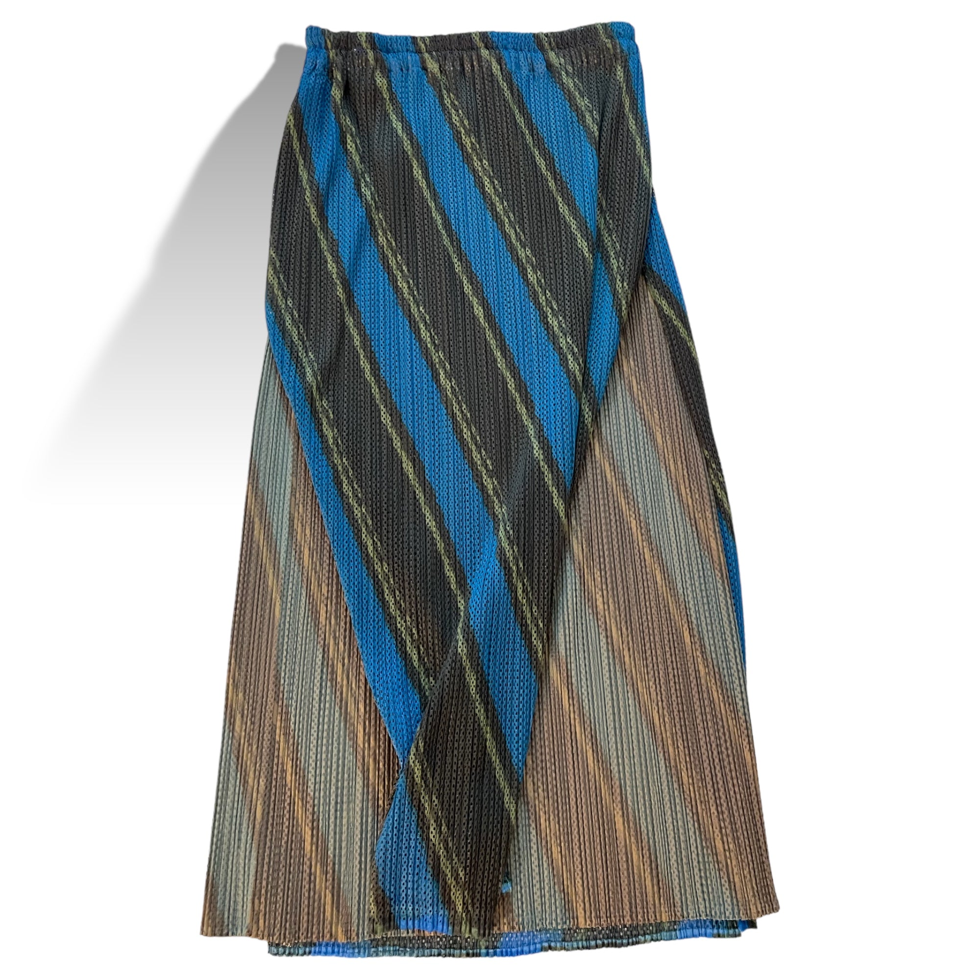 Issey Miyake Blue Mesh PLEATS PLEASE Skirt