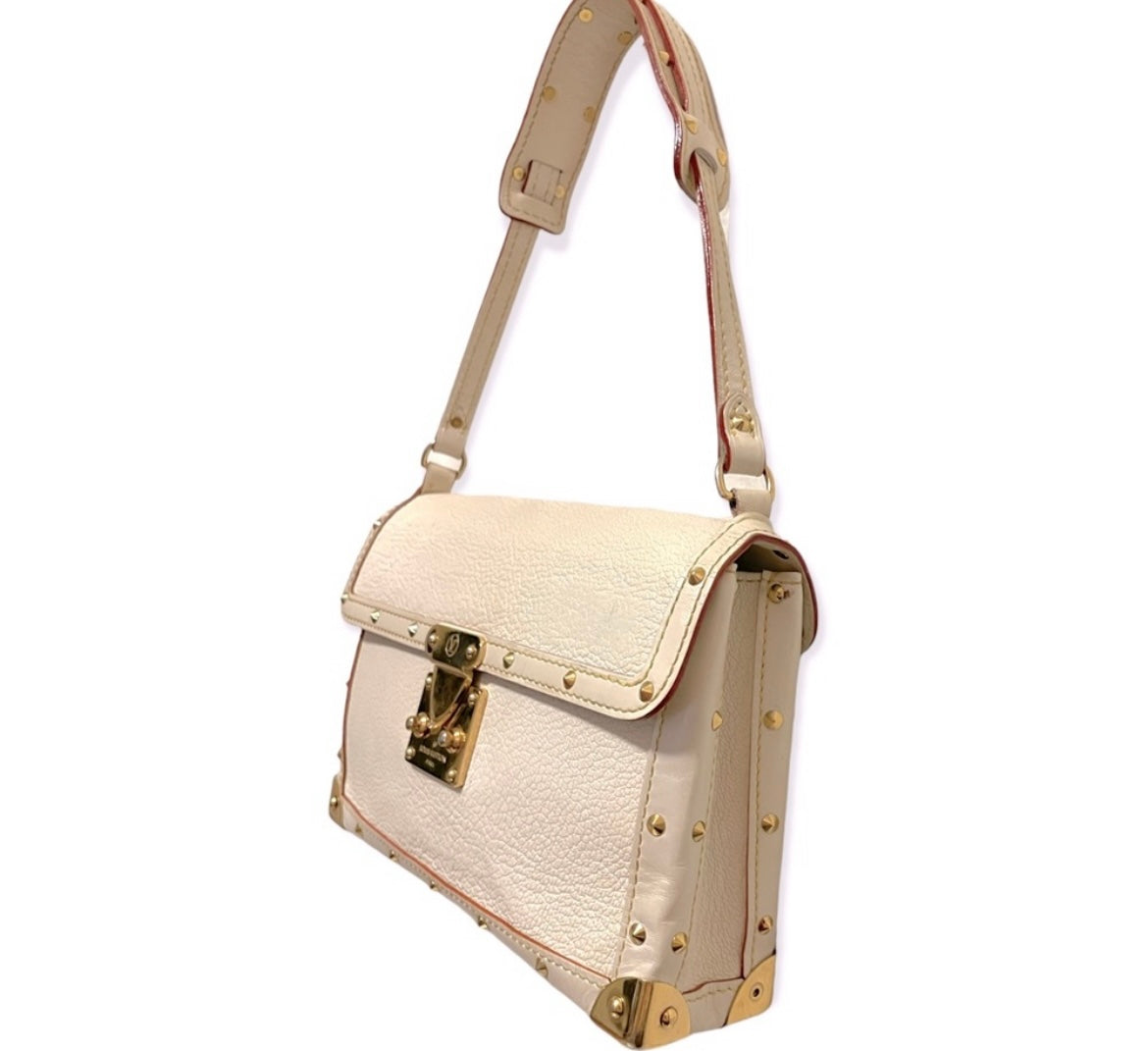 LOUIS VUITTON Suhali L Aimable White Bag