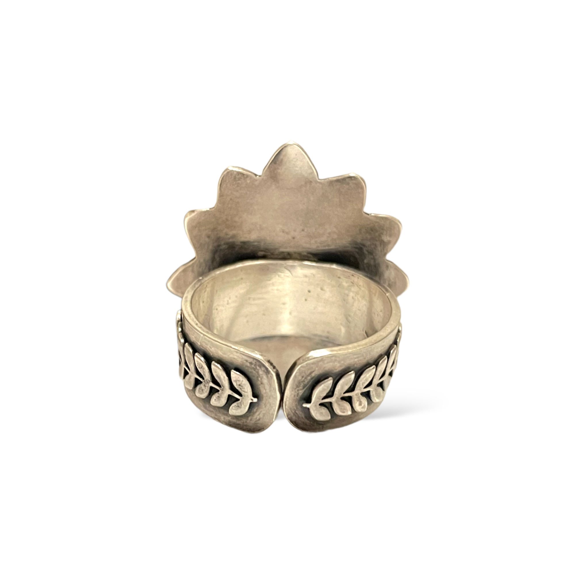 Custom Made Sterling Silver Art Deco Statement Ring |Size: Adjustable|