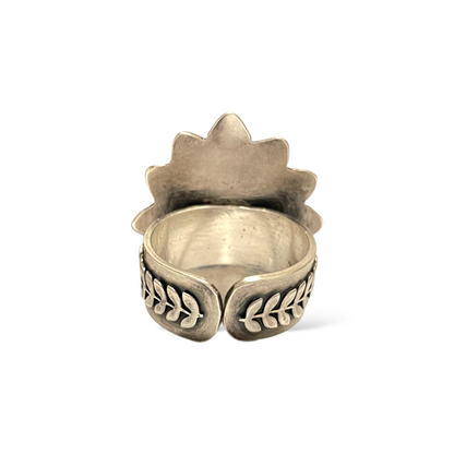 Custom Made Sterling Silver Art Deco Statement Ring - photo 3 of 7