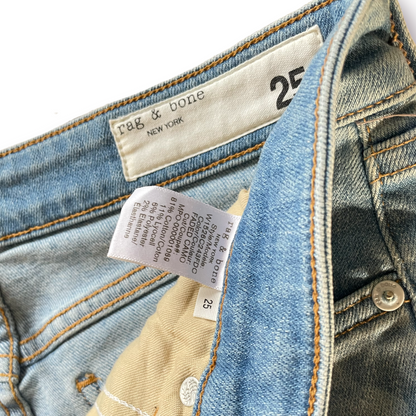 rag & bone Mid-Rise Light Denim Camouflage Jeans - photo 5 of 8