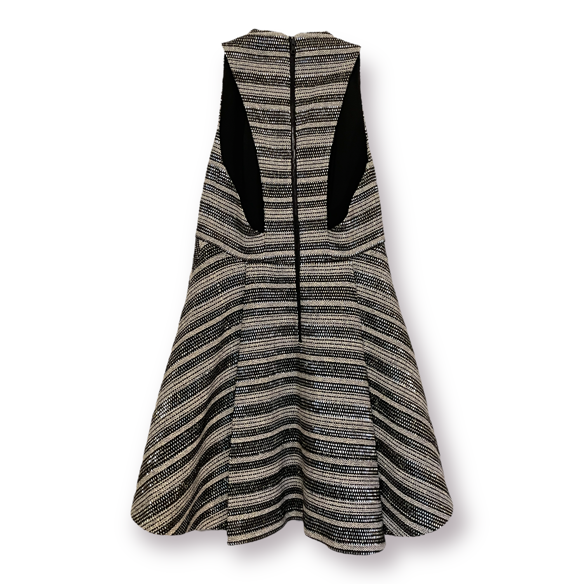 Alice + Olivia Patterned Dress with GORGEOUS Pleats & Cutout Side/Back |Size: 6|