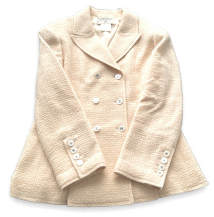 Vintage Chanel Cream Tweed Blazer - photo 4 of 11