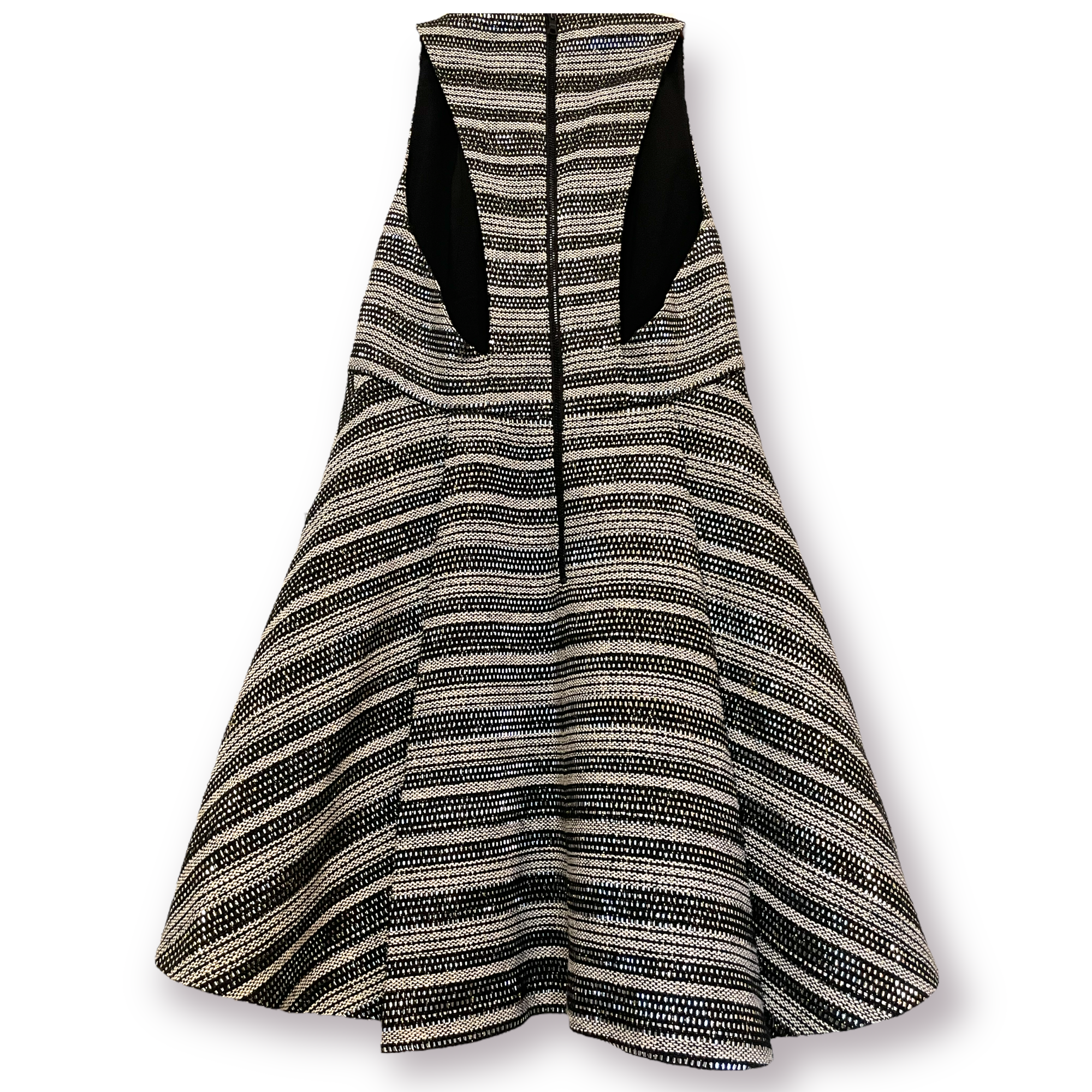 Alice + Olivia Patterned Dress with GORGEOUS Pleats & Cutout Side/Back |Size: 6|