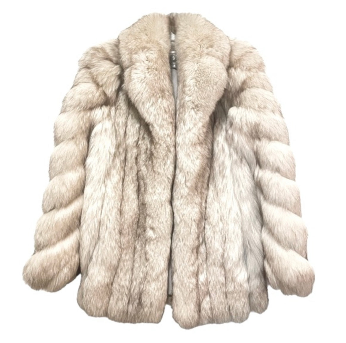 SAGA FOX Blue Fox Fur Jacket |Size: Medium|