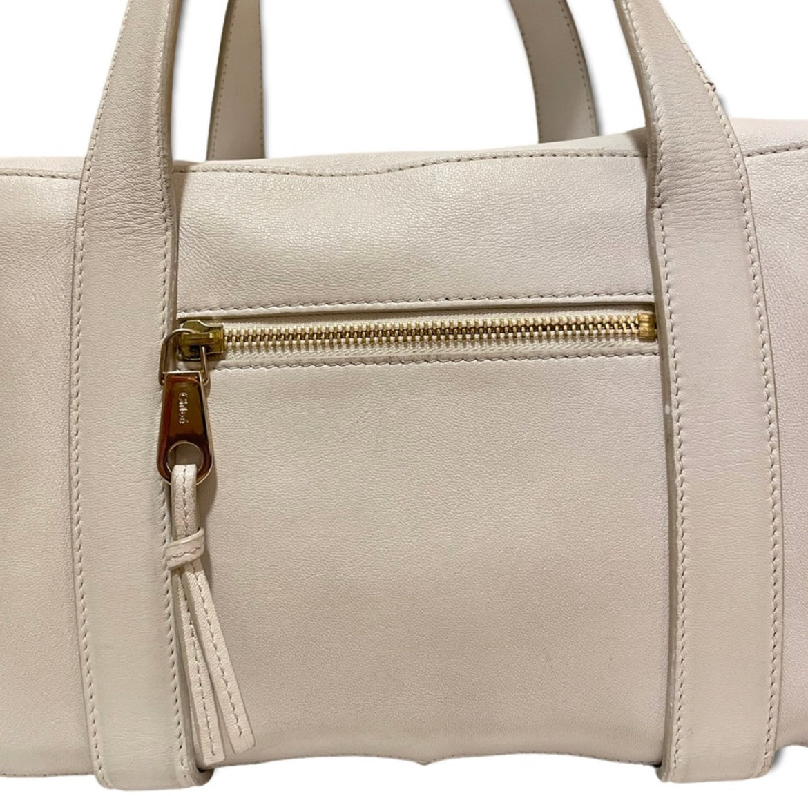 Chloe White leather Tote Handbag