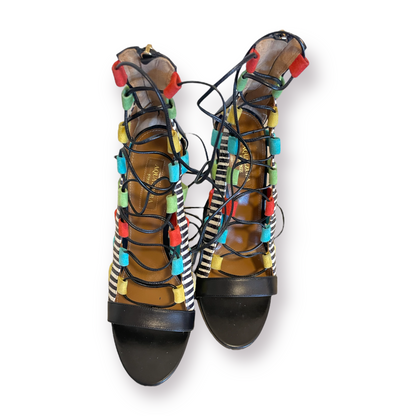 Aquazzura Black Leather Printed Pumps - photo 10 of 11