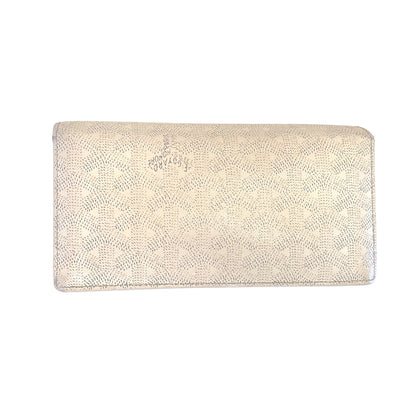 Authentic Goyard Paris Richelieu Bone Monogram Motif Print Long Flap Wallet - photo 2 of 14