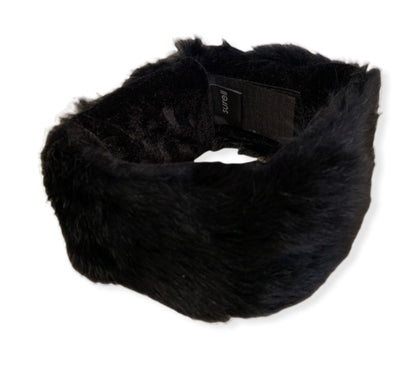 Surell Genuine Fur Headband With Velcro Adjustable Closure - main product photo