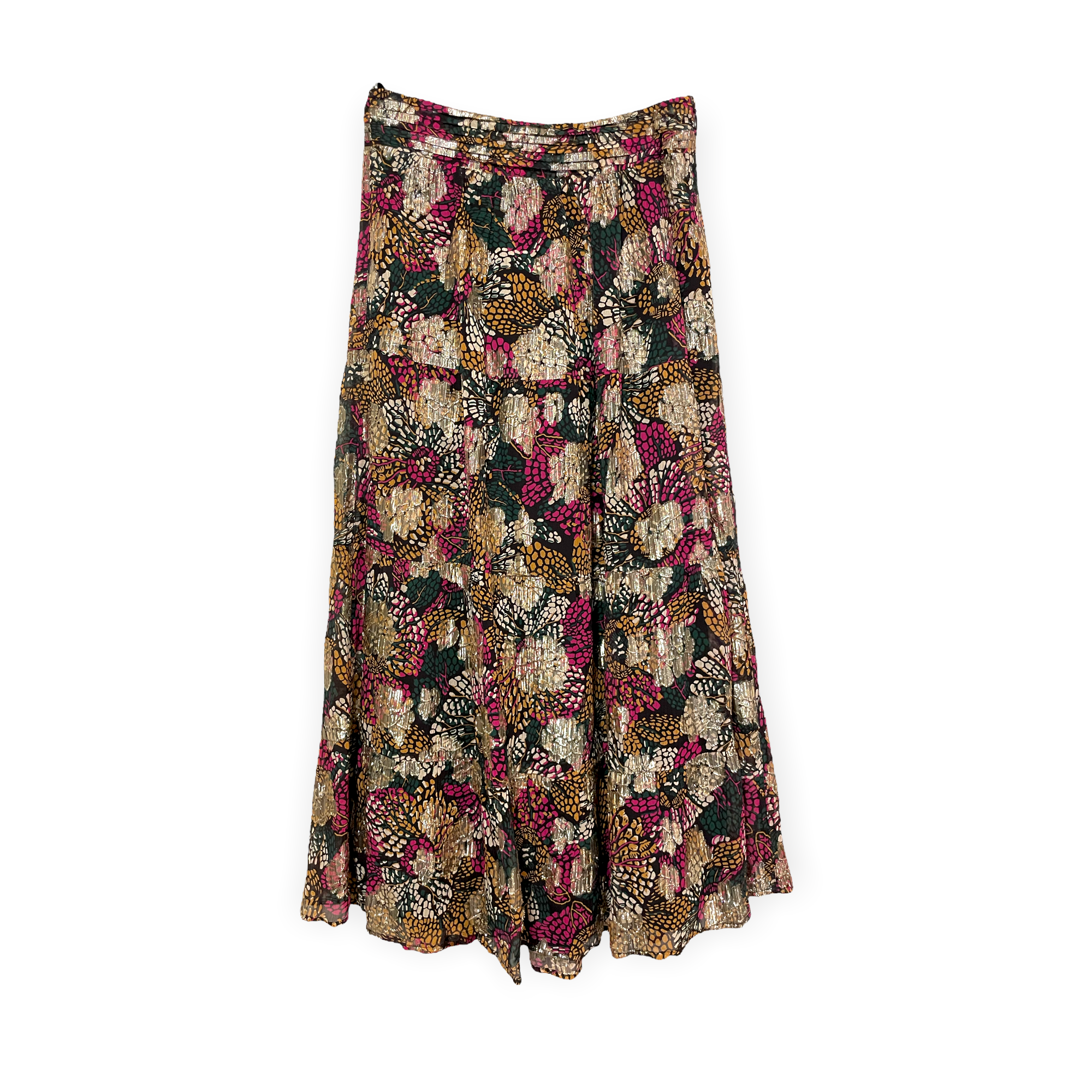 BA&SH Floral Print Midi Length Skirt |Size: XS|