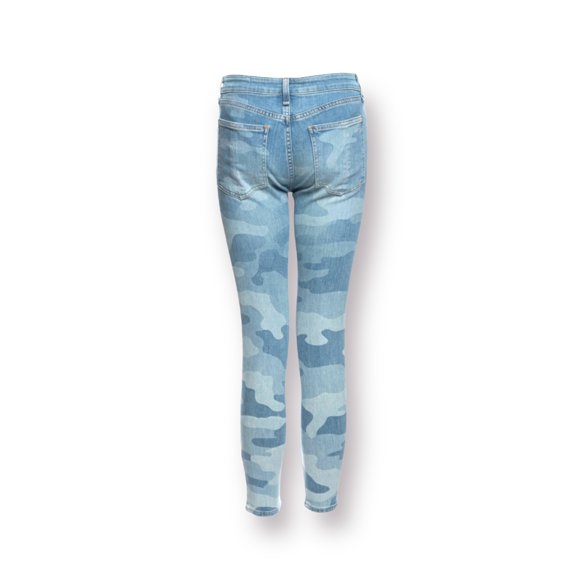 RAG & BONE Mid-Rise Light Denim Camouflage Jeans |Size: XS | US 25|