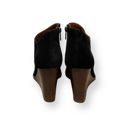 Lucky Brand Black Wooden Wedge Ankle Boots - photo 4 of 13