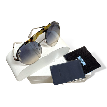 Prada SPR 52U 23C-5R0 Light Havana Sunglasses - main product photo