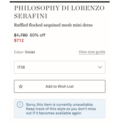 Philosophy di Lorenzo Serafini Ruffled flocked sequined mini dress - photo 7 of 9