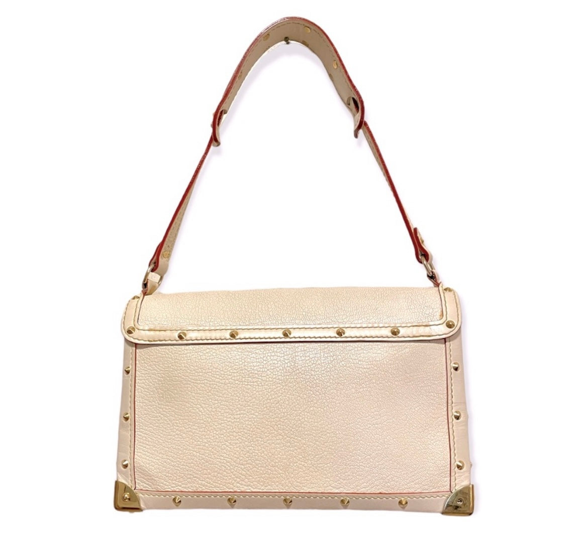 Louis Vuitton White Suhail Leather L'Aimable Bag For Sale at 1stDibs