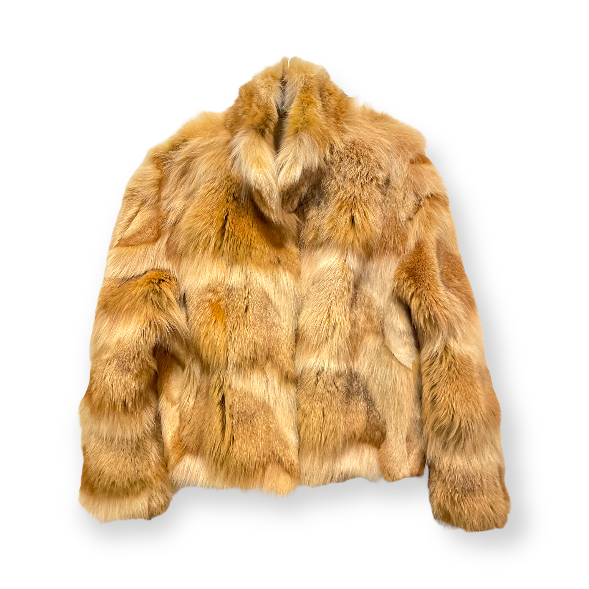 Real FUR COAT in Shades of Tan & Cognac