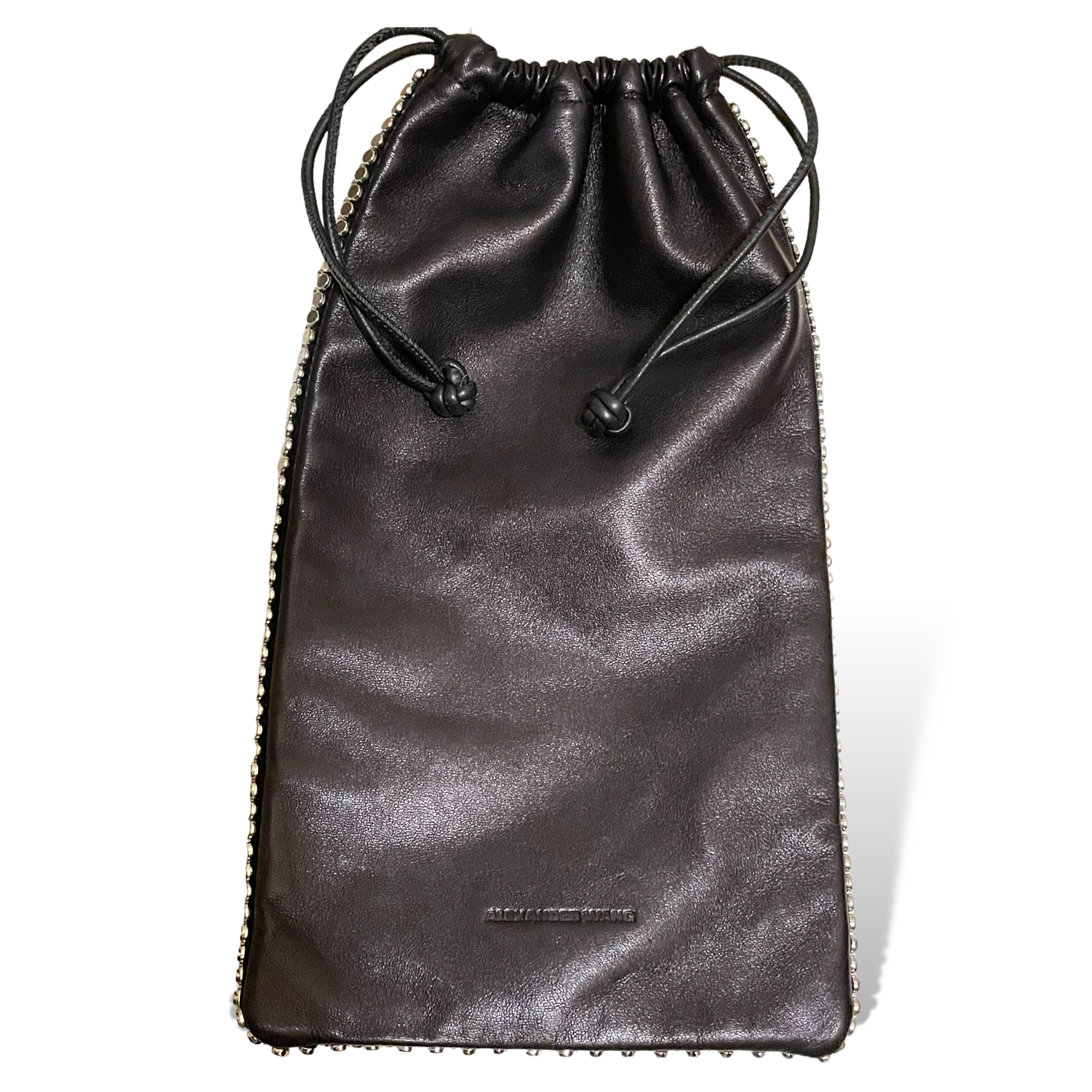 ALEXANDER WANG Chainmail Leather Clutch / Dust Bag