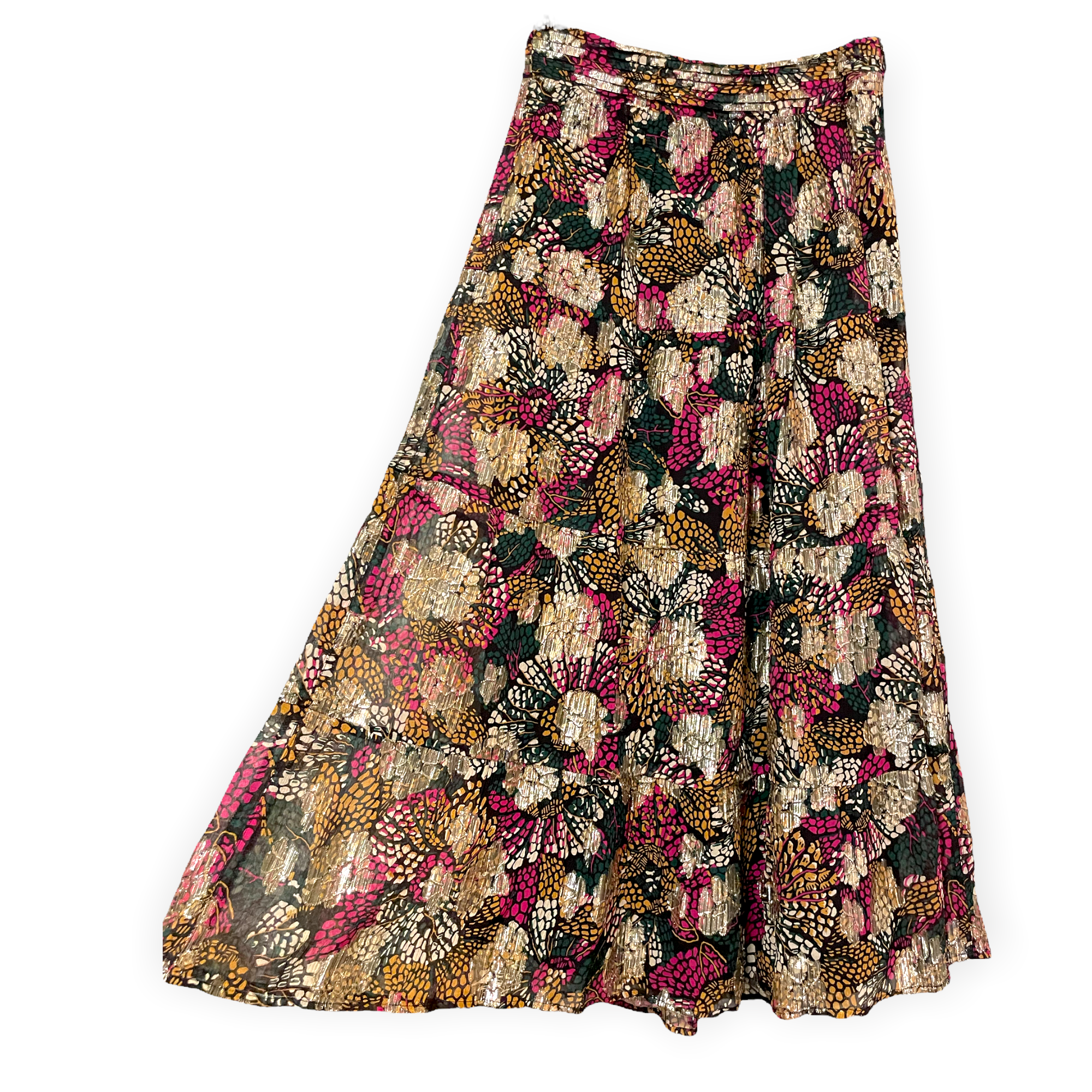 BA&SH Floral Print Midi Length Skirt |Size: XS|