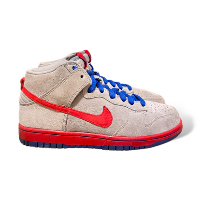 Nike SB Dunk High Medium Grey Varsity Red Old Royal - photo 6 of 11
