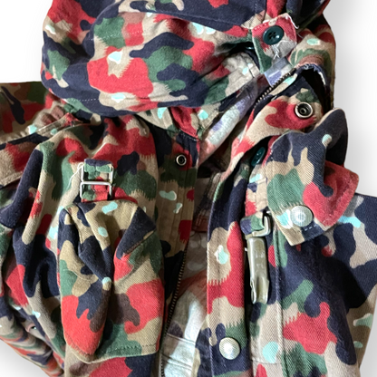 Furst of a Kind Reworked Oversized Camouflage Multiple Pocket Utility Jacket - photo 7 of 8