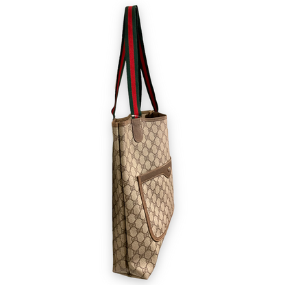 Gucci GG Supreme Sherry Line Web Vertical Tote - photo 10 of 15