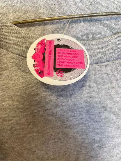 Anti Social Club Hidden Secrets 8.0 Tee Grey Heather XL - photo 9 of 12