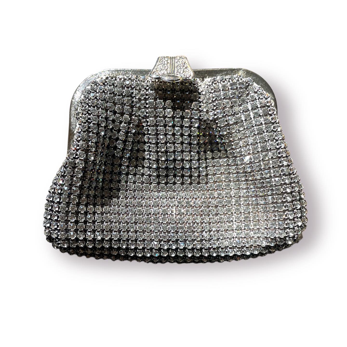 Vintage Crystal Clutch/Crossbody Made in Hong Kong