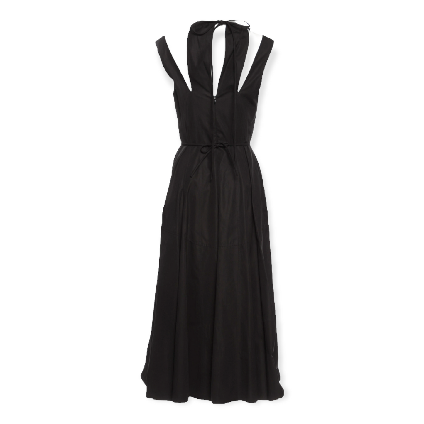 DEREK LAM Black Crew Neck Long Dress Size: | US2, IT38 |