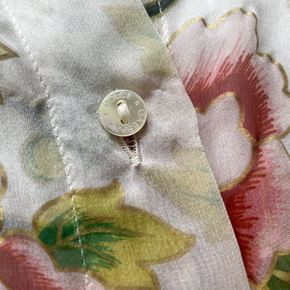 Dolce & Gabbana Made in Italy Floral Silk Button Down Top - photo 8 of 9