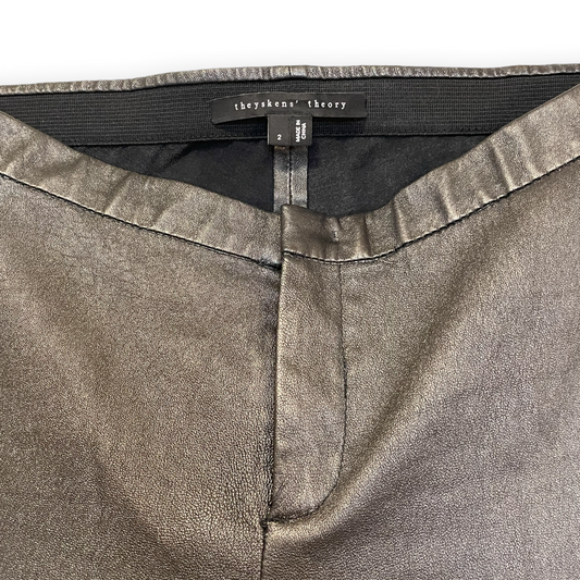 Theyskens’ Theory Lamb Leather Pants - photo 2 of 7