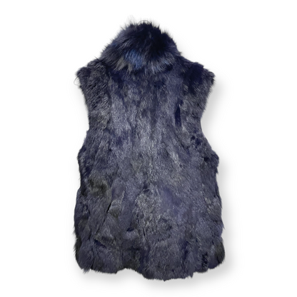 Adrienne Landau Blue Fur Vest - photo 2 of 8