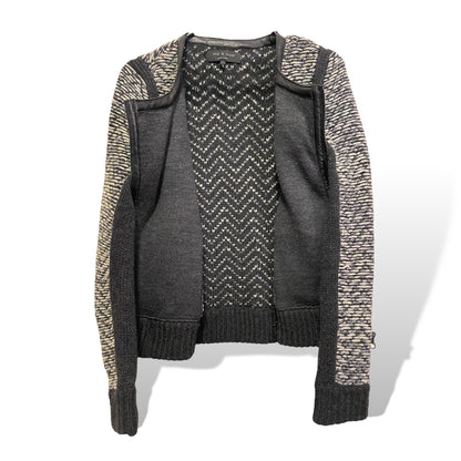 rag & bone Wool with Lamb Leather Trim Jacket - photo 4 of 8