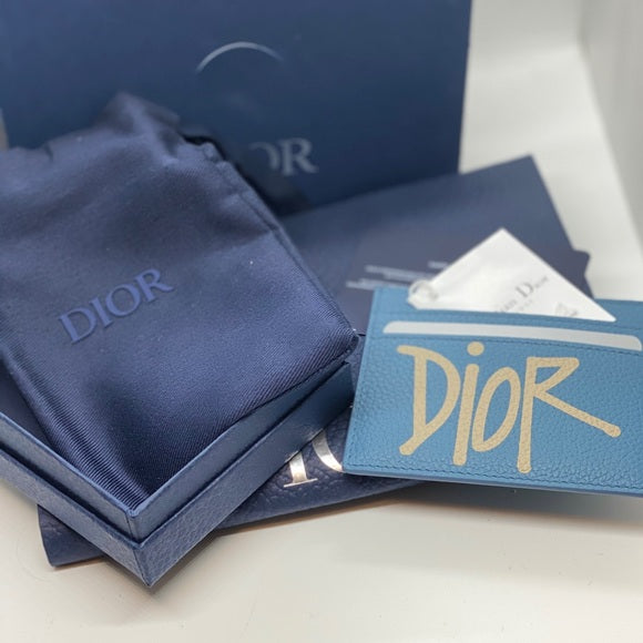 DIOR & SHAWN Grained Calfskin Men’s Cardholder