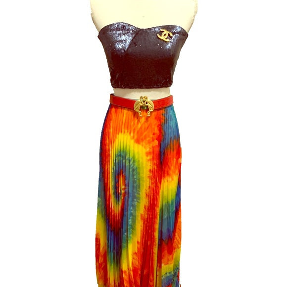 Alice + Olivia Tie-dye Shannon maxi Skirt |Size: 0|