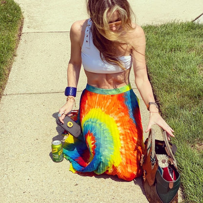 Alice + Olivia Tie-dye Shannon maxi Skirt - photo 3 of 6