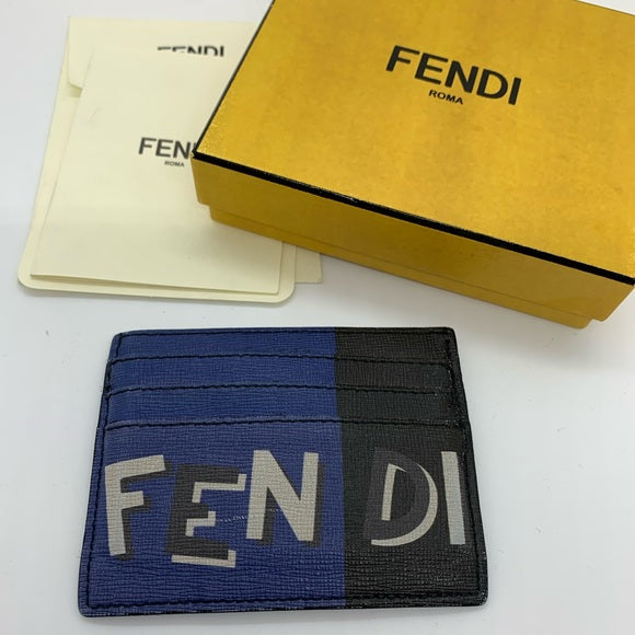 Fendi Vocabulary Leather Card Case